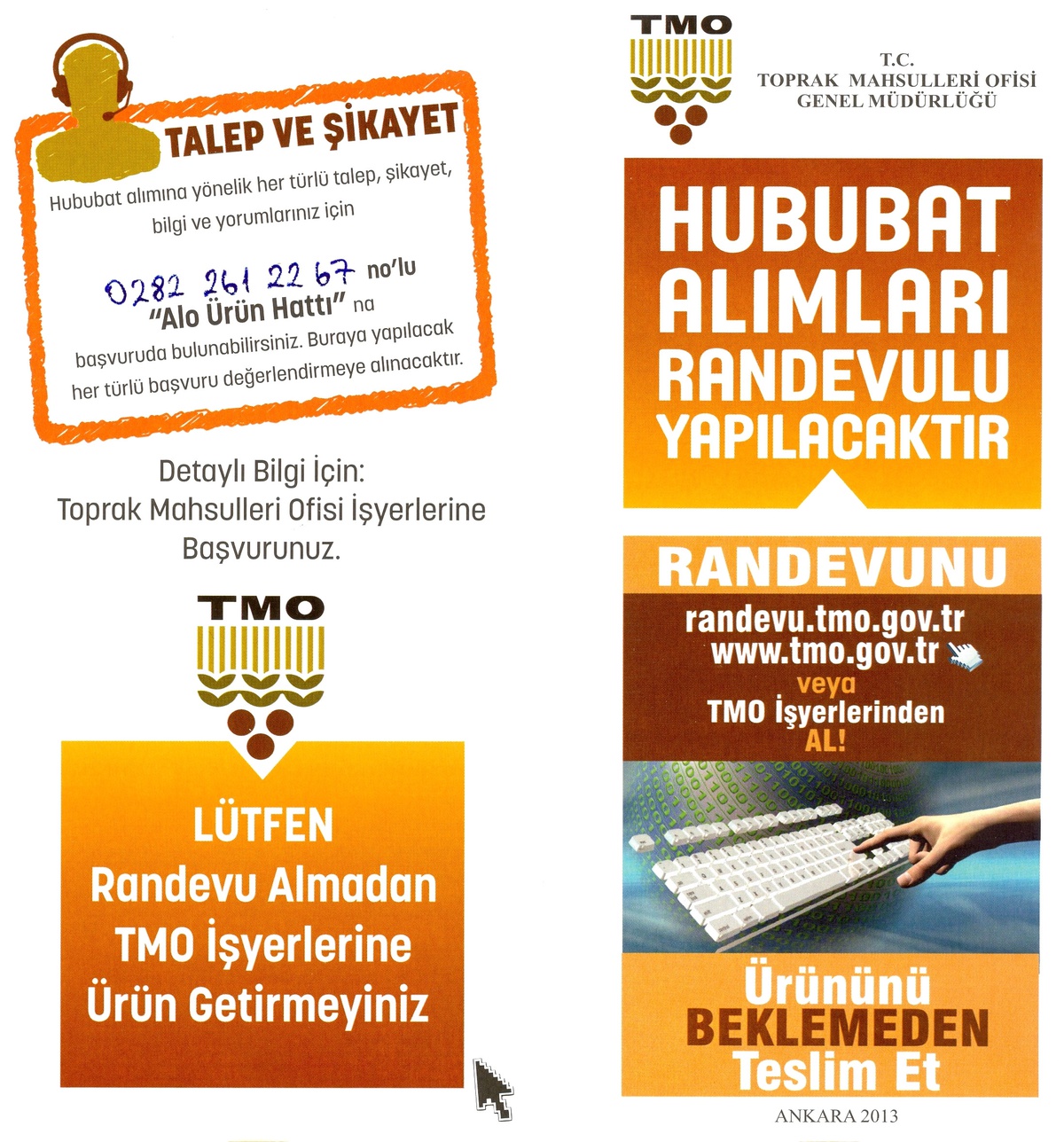 Hububat Alımlarında Tam Randevulu Sisteme Geçildi