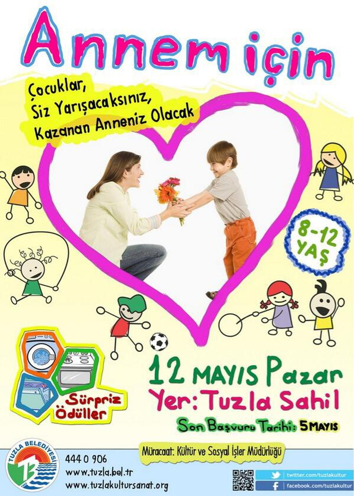 Tuzla\'da Çocuklar Anneleri İçin Yarışacak