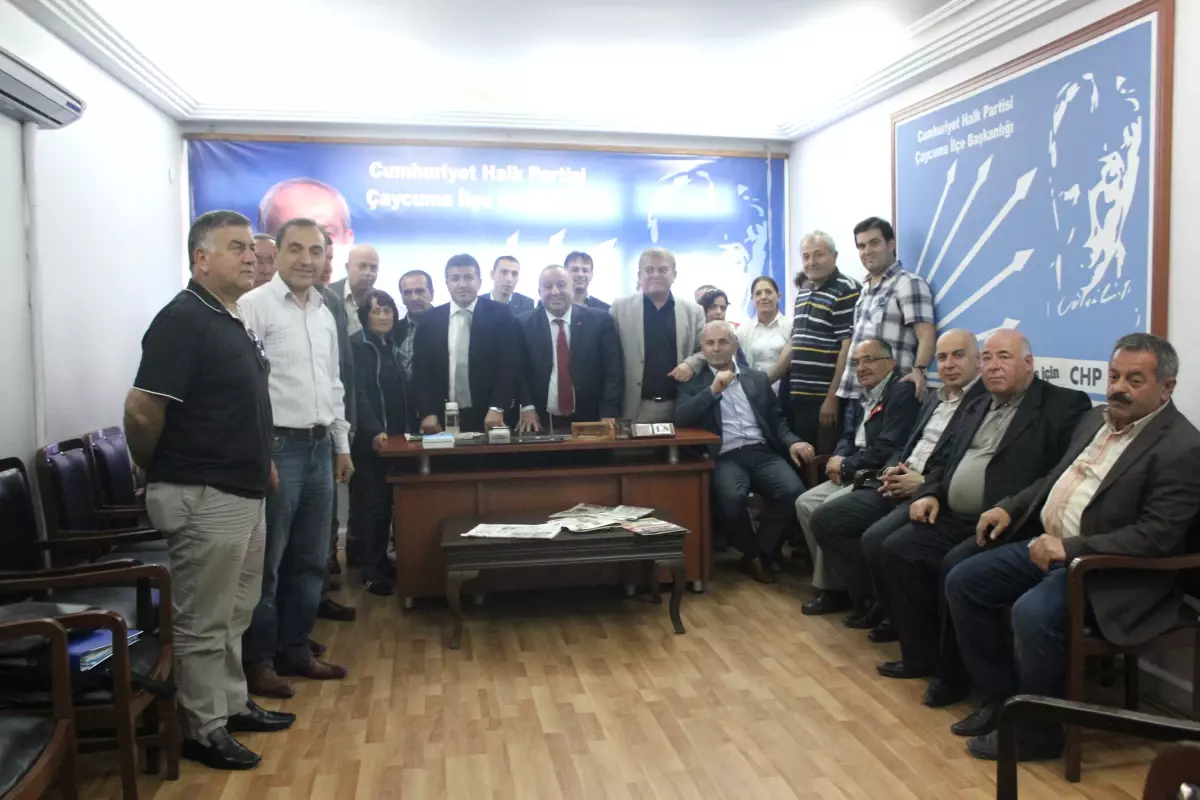 CHP İl Başkanı Halil Furat'tan Çaycuma İlçe Teşkilatına Ziyaret