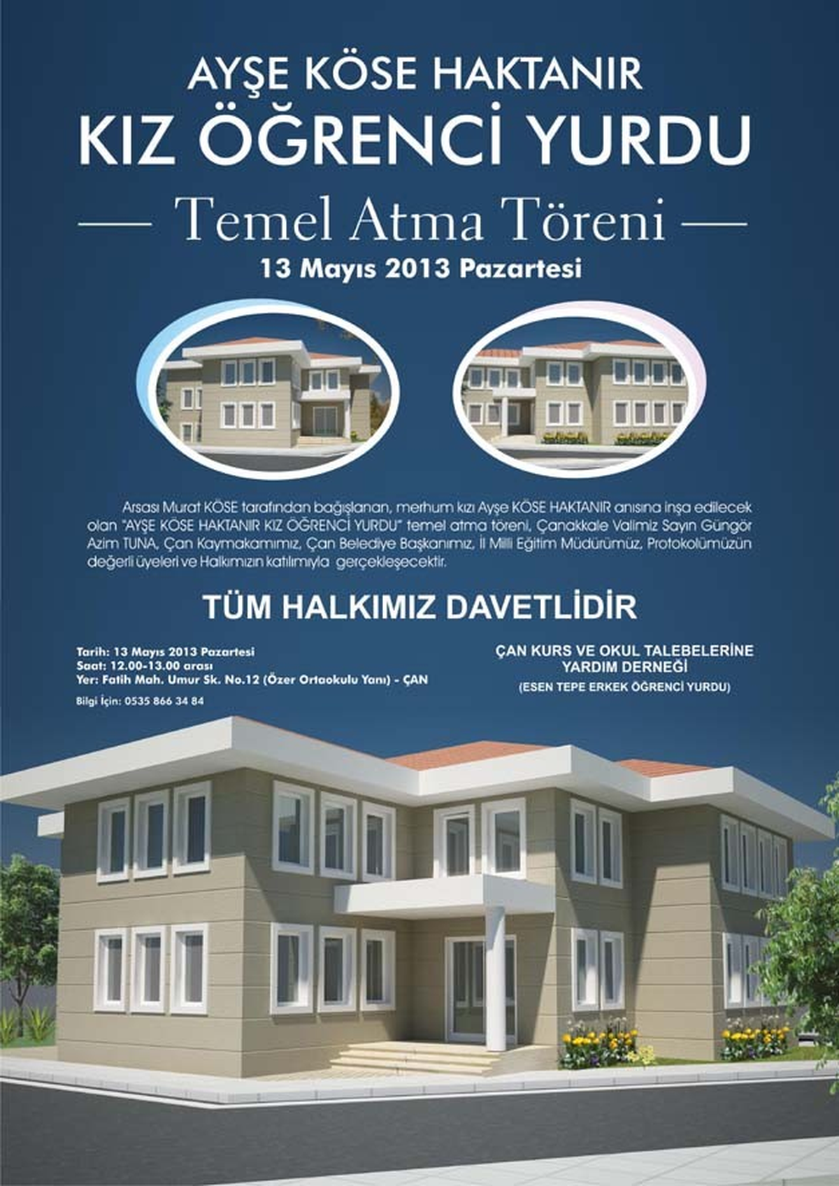 Güreş Ağasından Çan\'a Kız Öğrenci Yurdu