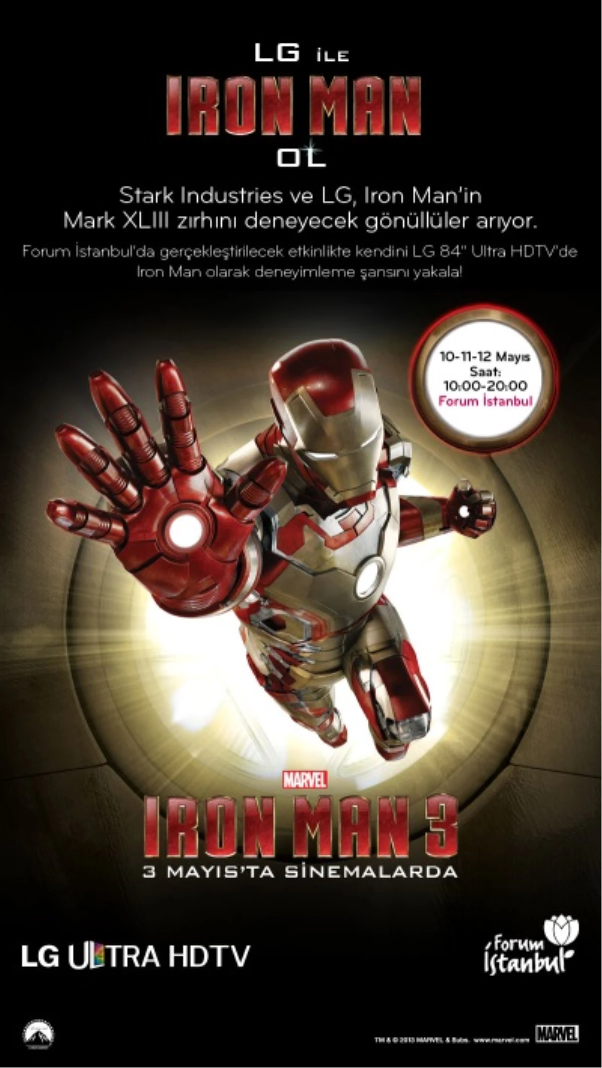 "LG ile Iron Man Ol" deneyimi bu haftasonu Forum İstanbul\'da!