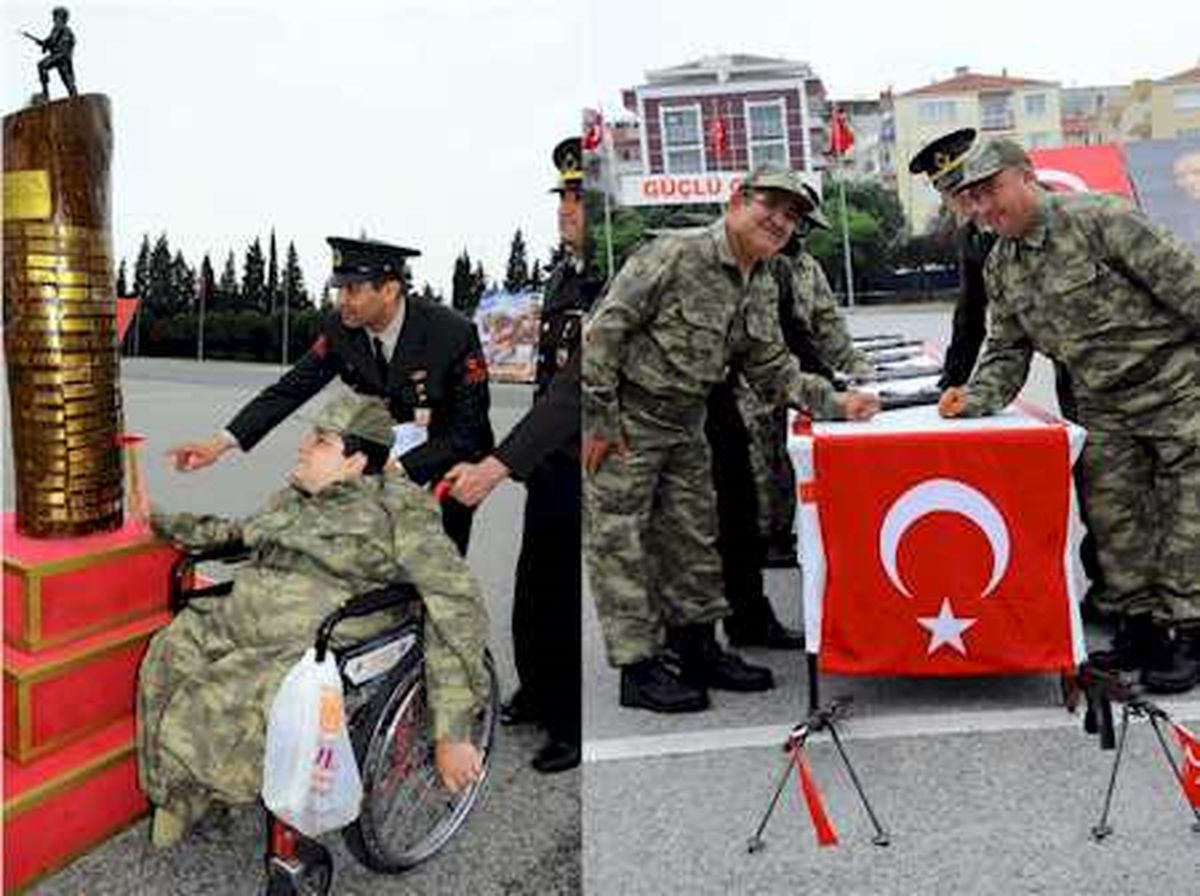 Manisa\'da Engelliler Yağmura Rağmen Yemin Ettiler