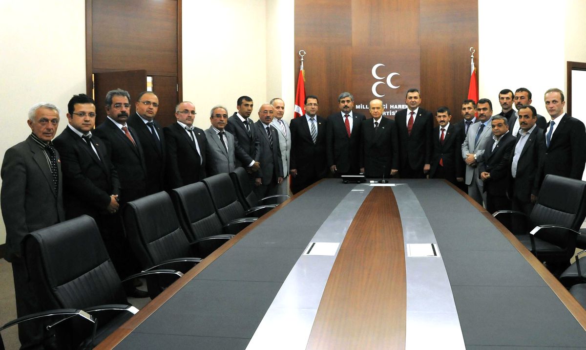 MHP Merkez İlçeden Devlet Bahçeli\'ye Ziyaret
