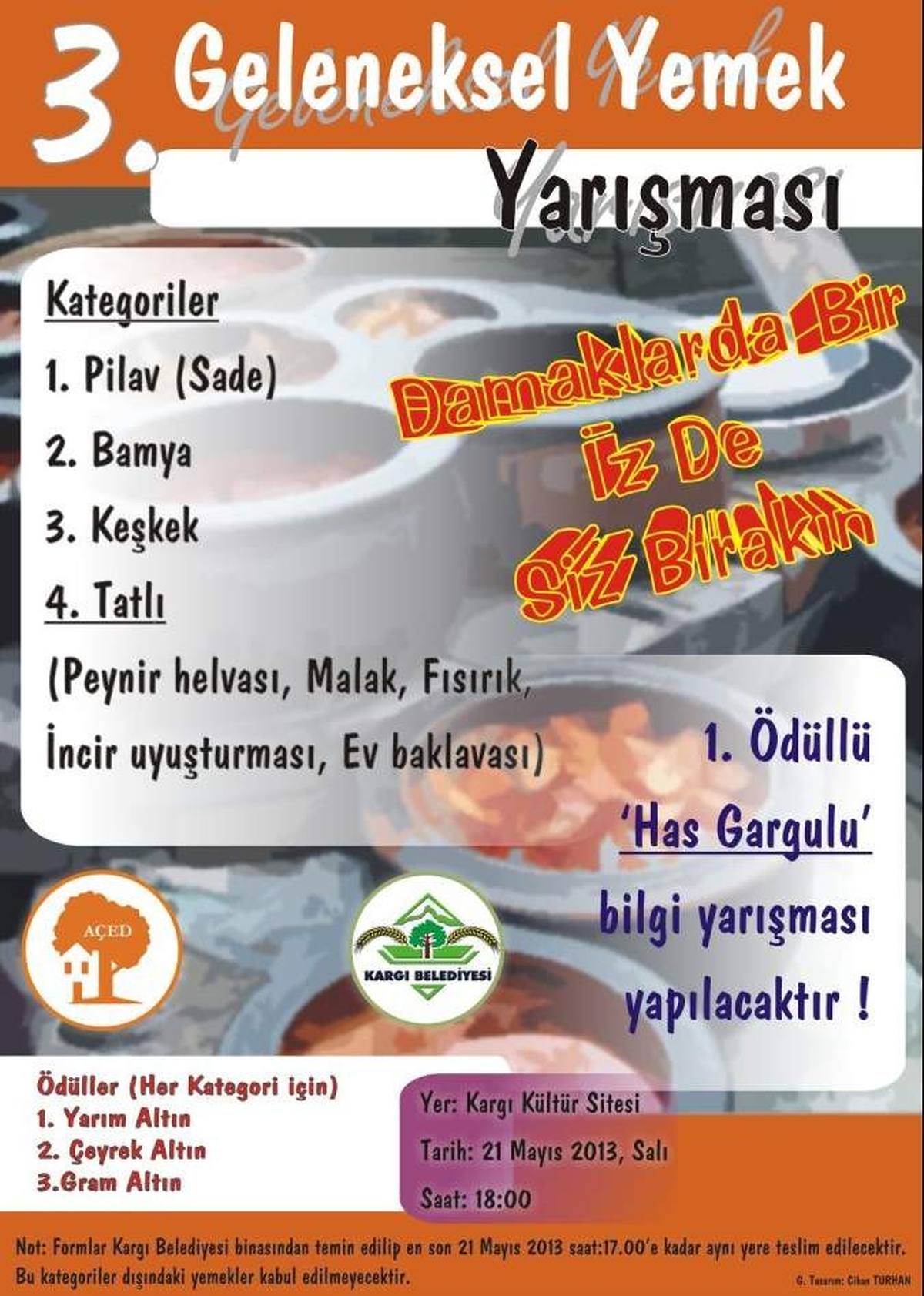 Açed'den 3. Geleneksel Yemek Yarışması