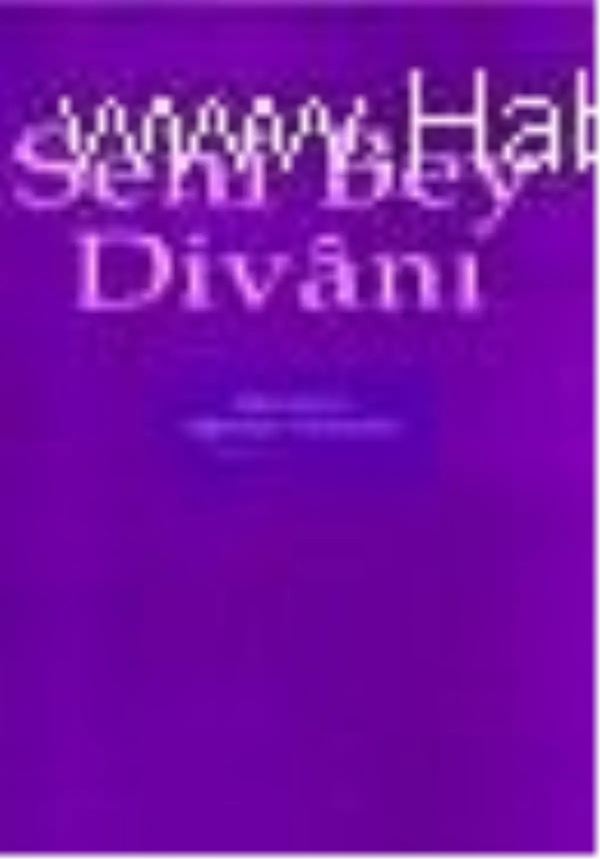 Sehi Bey Divanı Kitabı