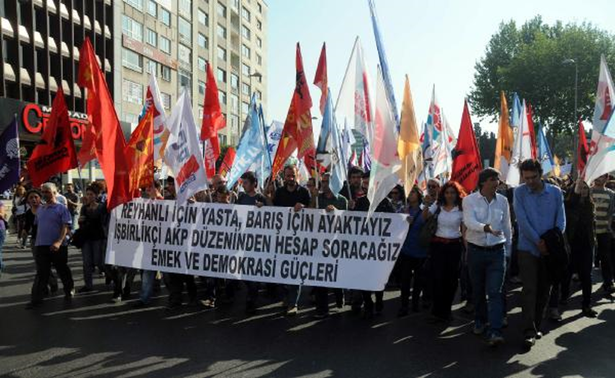 AK Parti Şişli İlçe Teşkilatı Önünde Reyhanlı Protesto