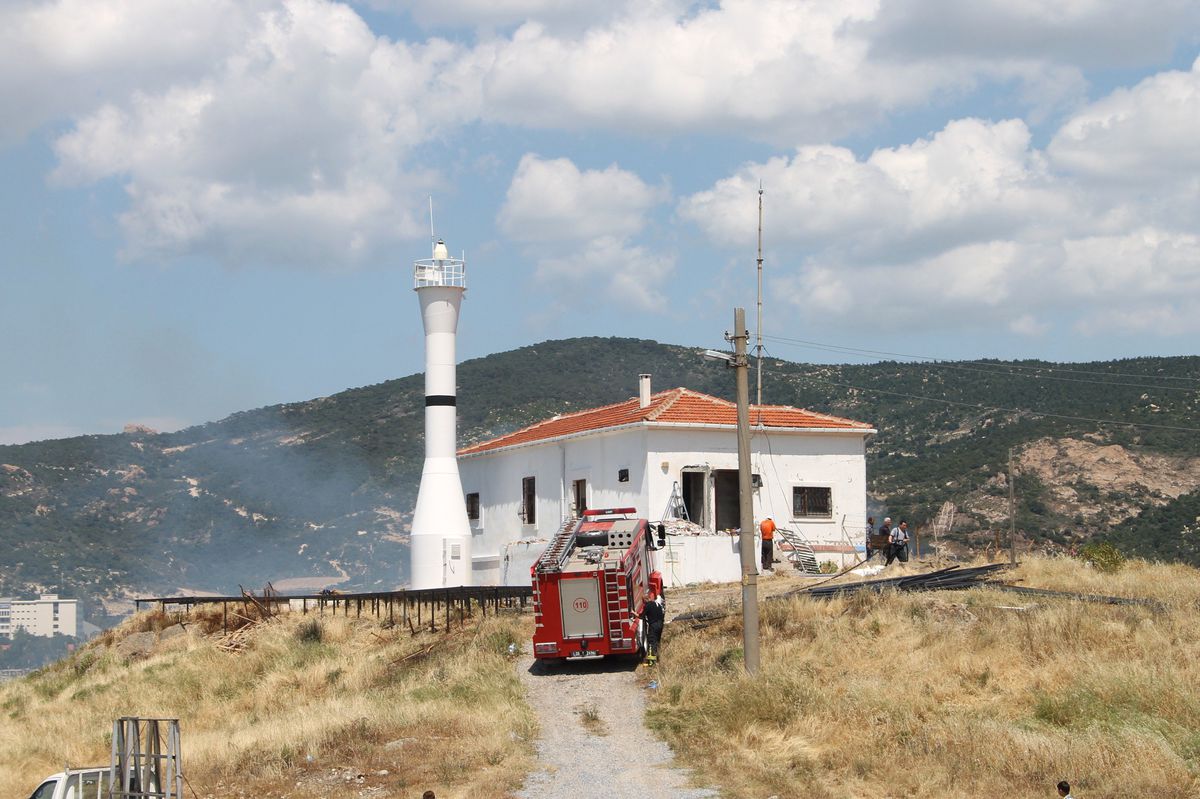 Foça\'da Yangın