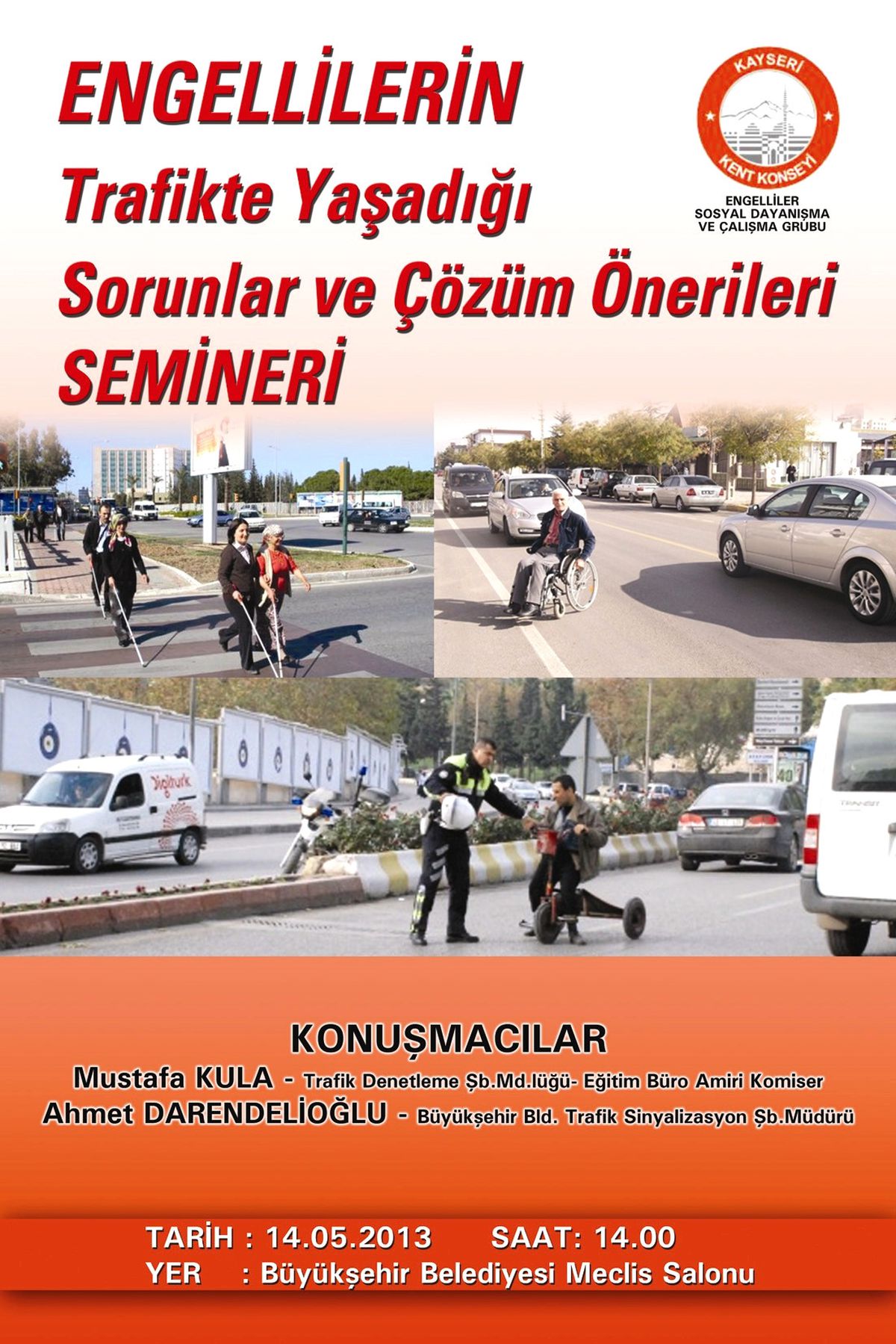 Engellilerin Trafik Sorunu Masaya Yatırılacak