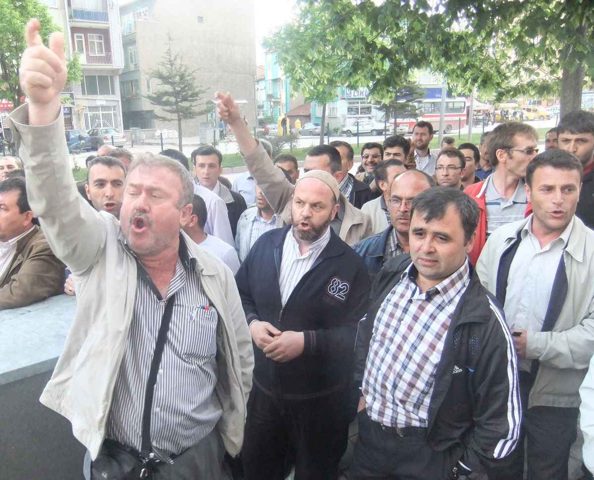 Kütahya\'da İşçi Eylemi