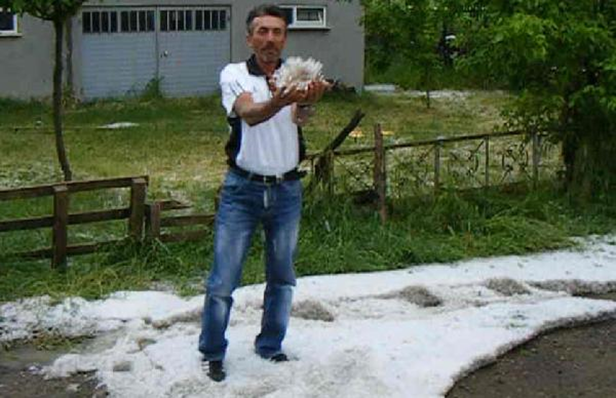 Malkara\'ya Dolu Yağdı