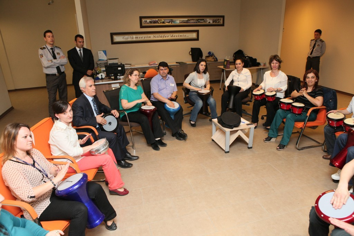 Başkan Bozbey Darbuka Çaldı