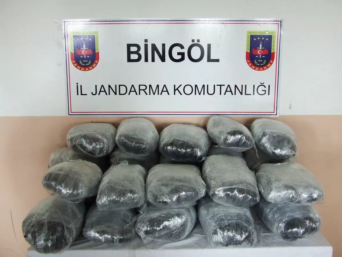 Bingöl\'de 70 Kilo Esrar Ele Geçirildi