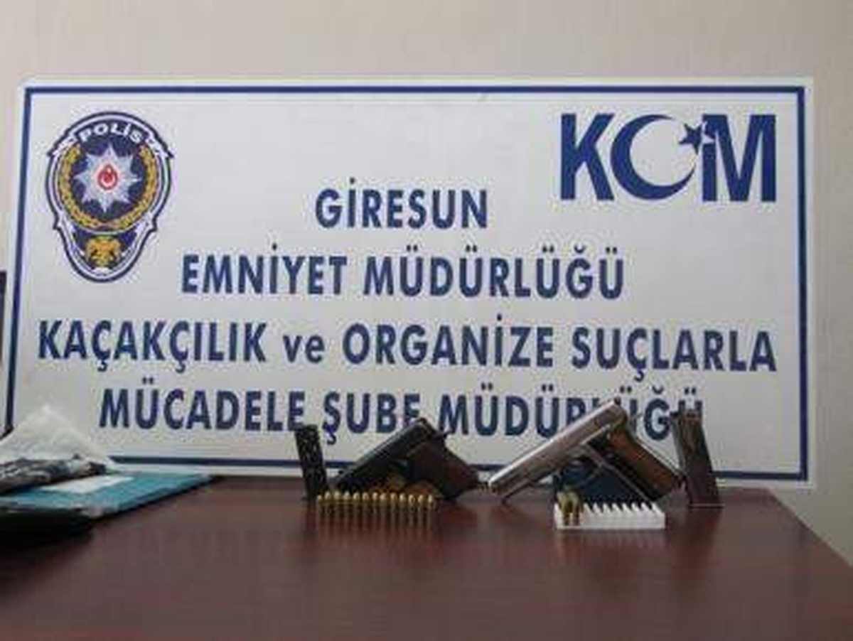 Giresun ve Ordu'da Eş Zamanlı Silah Kaçakçılığı Operasyonu