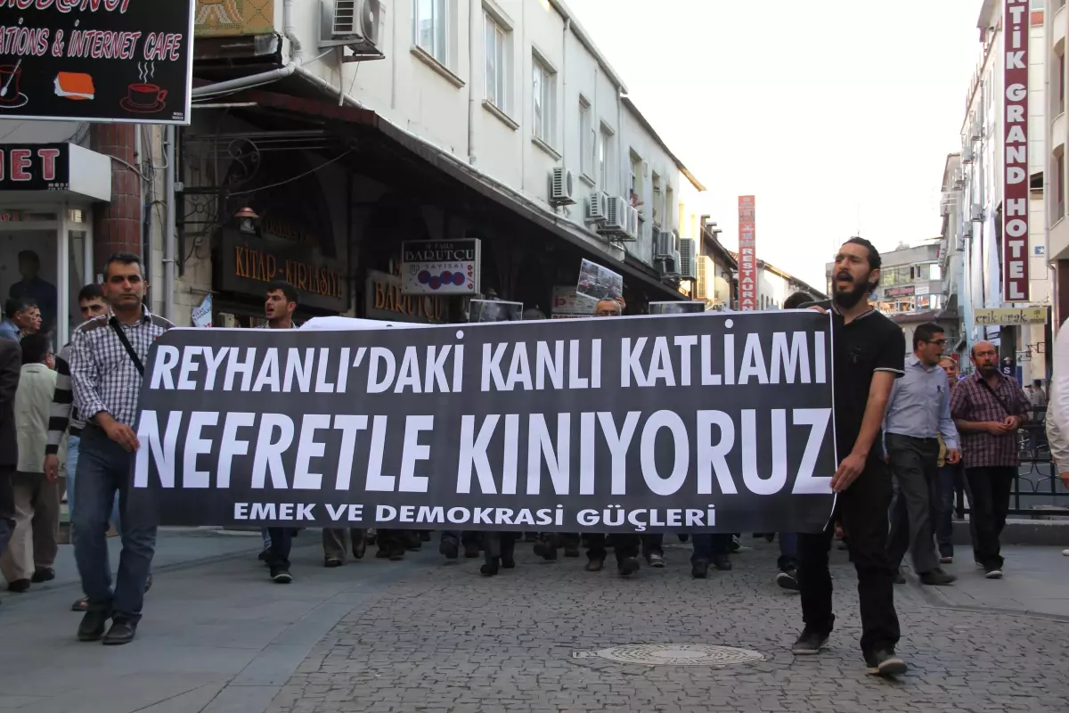 Hatay Eğitim Sen'den Reyhanlı'ya Destek Yürüyüşü