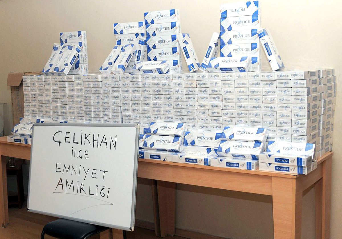 Çelikhan\'da 7 Bin 480 Paket Kaçak Sigara Ele Geçirildi
