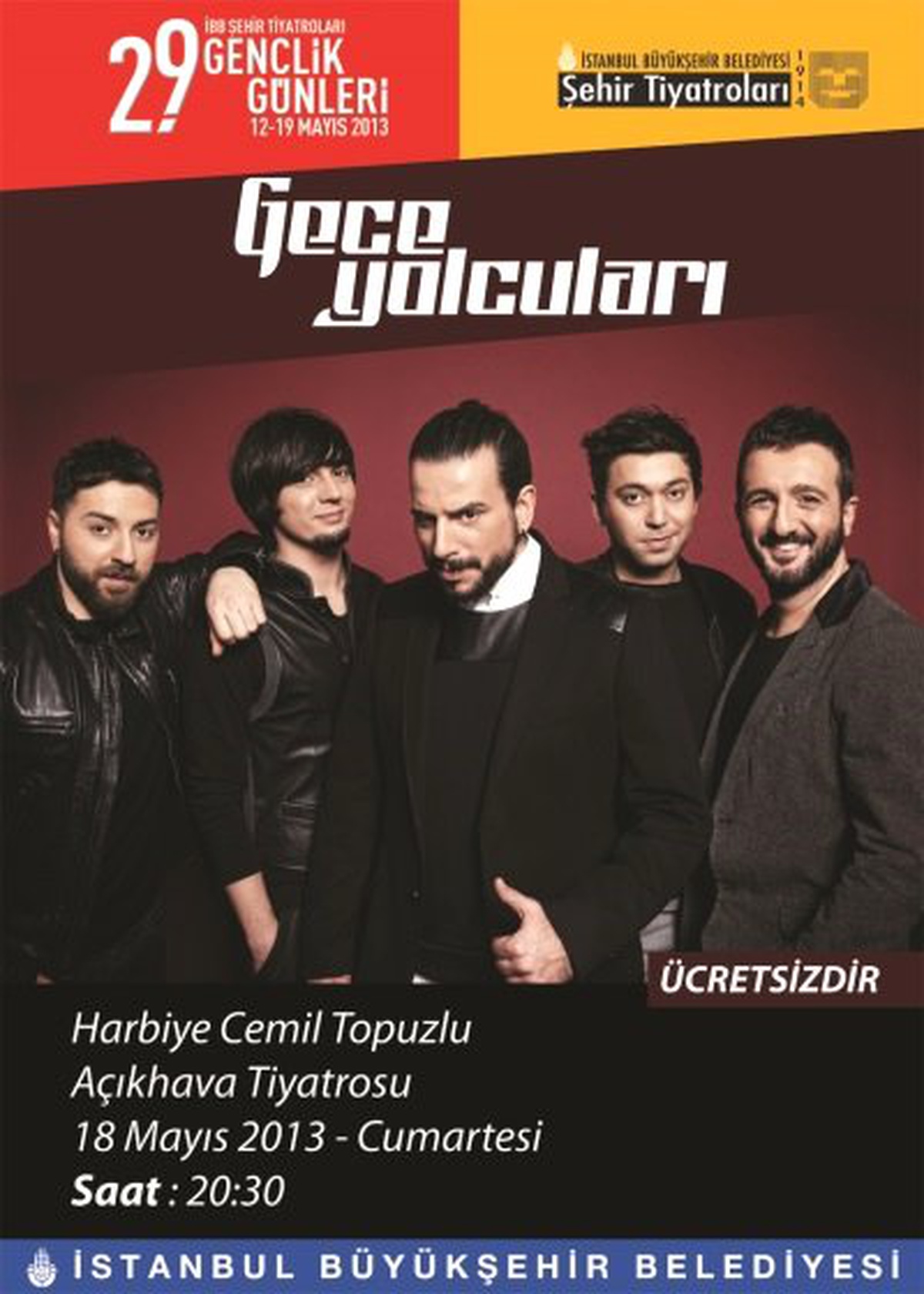 "Gece Yolcuları" Harbiye Cemil Topuzlu Açıkhava Sahnesi\'nde