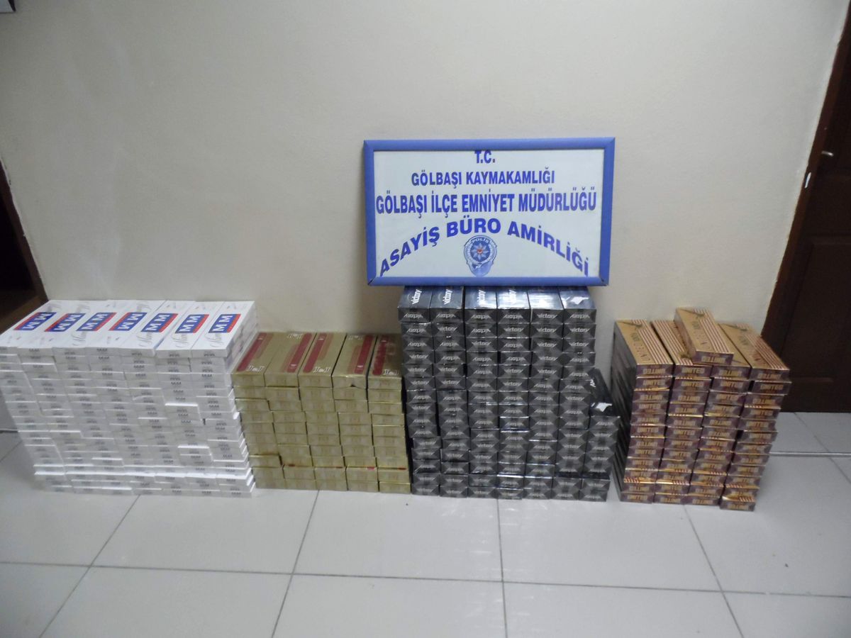Gölbaşı'nda, 6 Bin 360 Paket Kaçak Sigara Ele Geçirildi