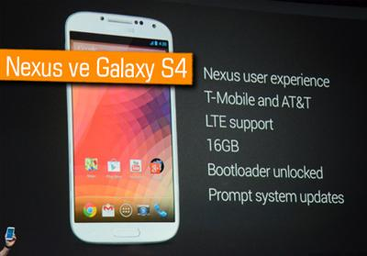 Google I/o: Galaxy S4'ün Nexus'lu Google Versiyonu Duyuruldu