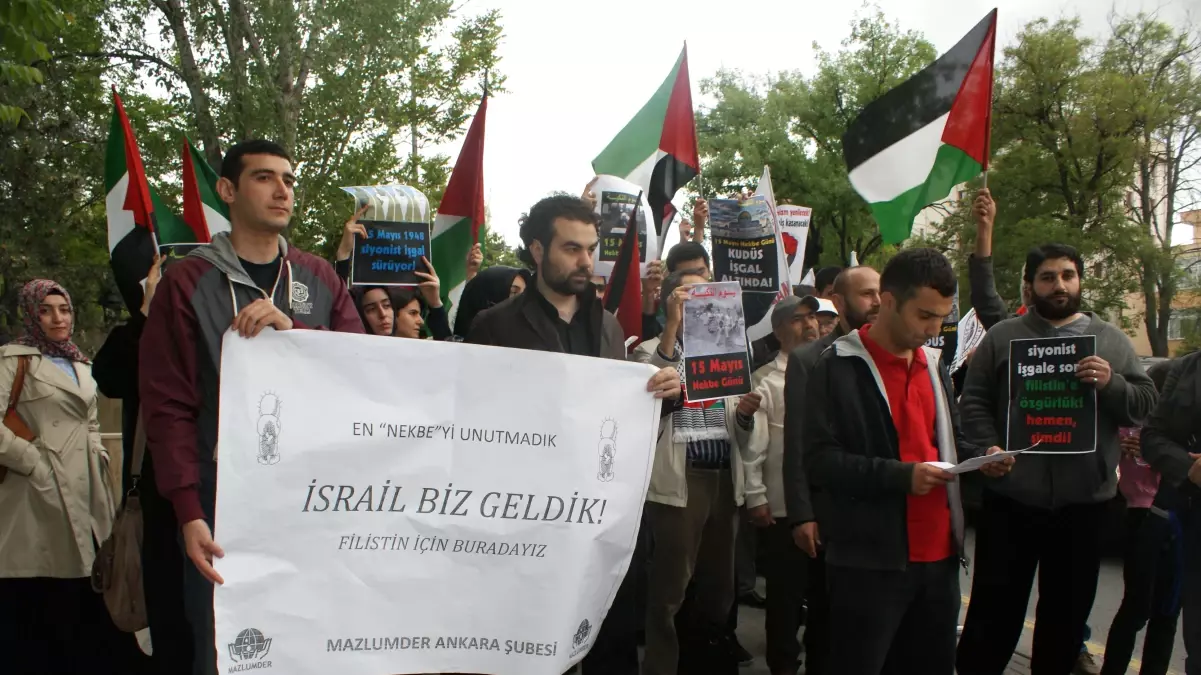 İsrail Büyükelçiliği Önünde Protesto Gösterisi