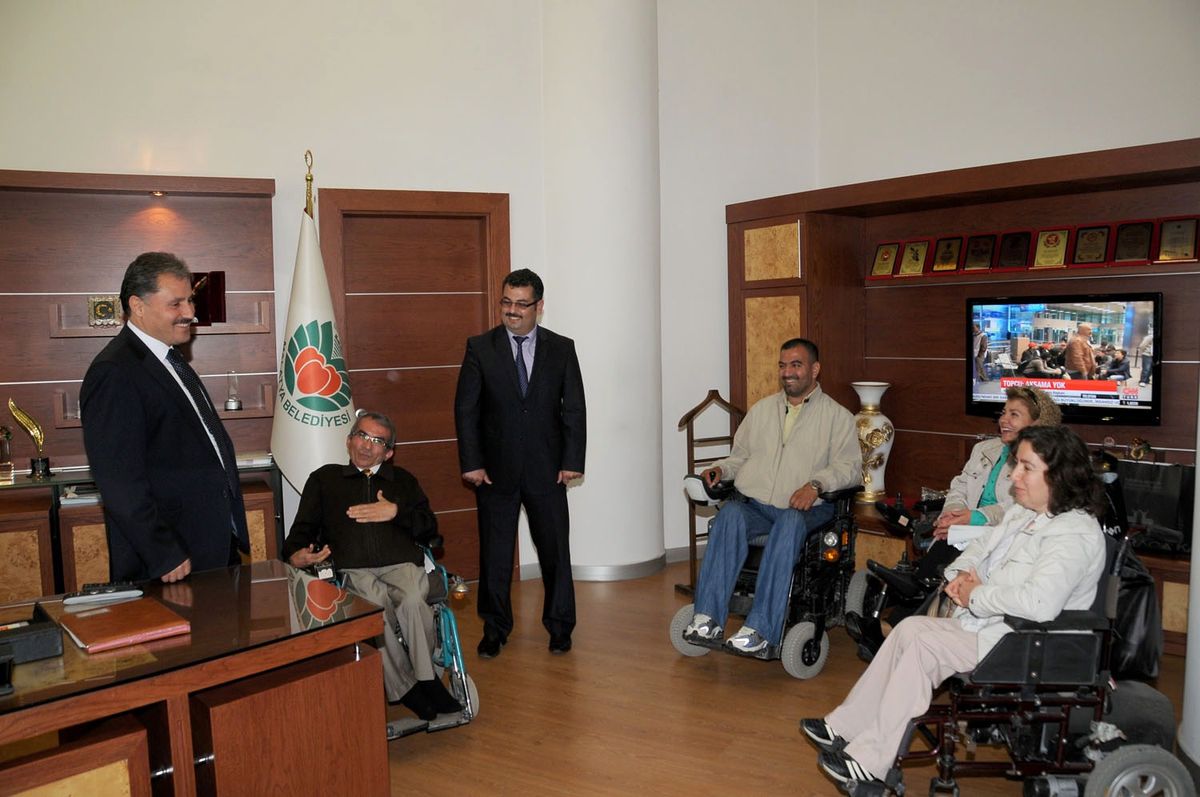 Malatya Belediyesi\'ne Engelliler Haftası Ziyareti