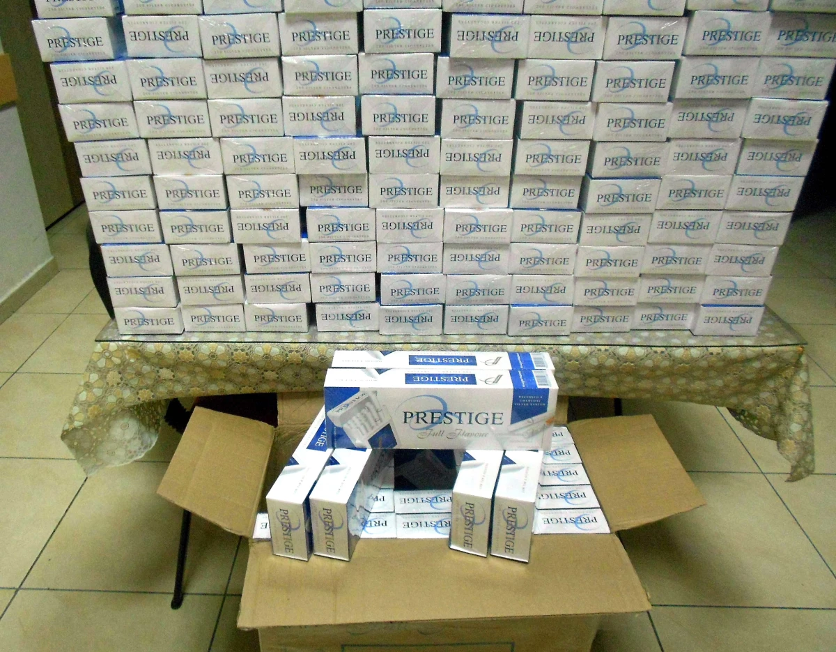 Tosya'da 8 Bin 200 Paket Kaçak Sigara Yakalandı