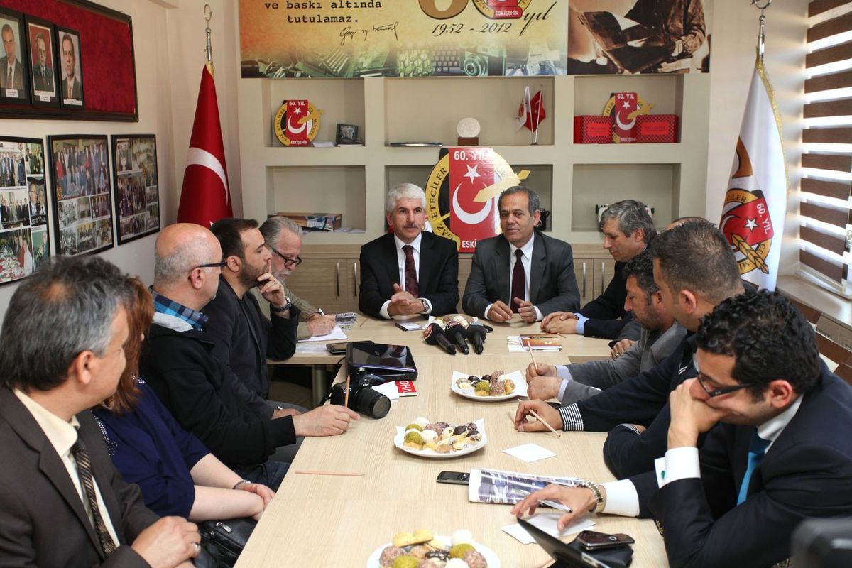 Başkan Sakallı\'dan Gazeteciler Cemiyetine Ziyaret