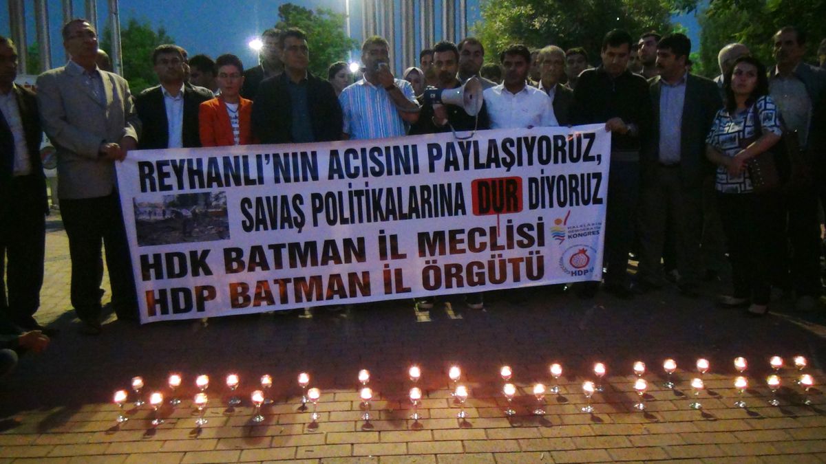 Reyhanlı Saldırısı Batman\'da Kınandı
