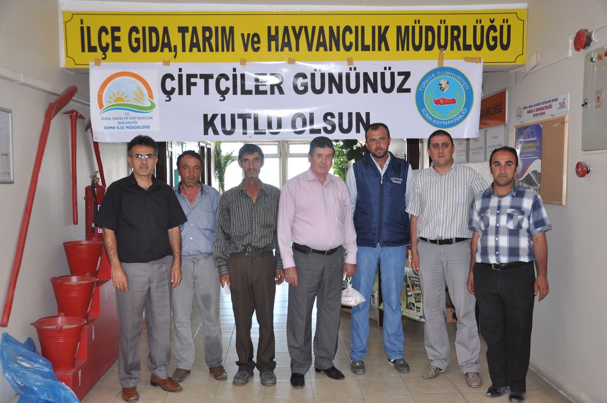 Soma Gıda Tarım ve Hayvancılık İlçe Müdürlüğü\'nden Çiftçilere Kutlama