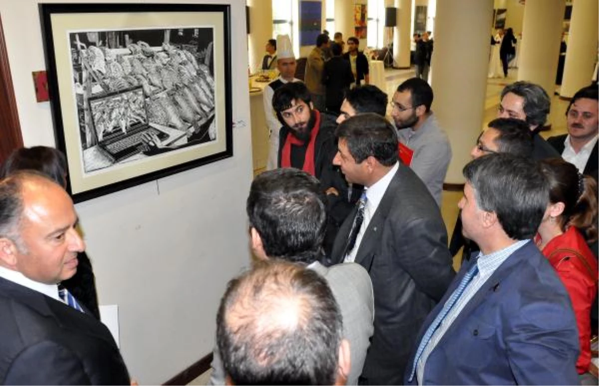 DYO Resim Yarışması\'nın Ödüllü Eserleri Erzurum\'da