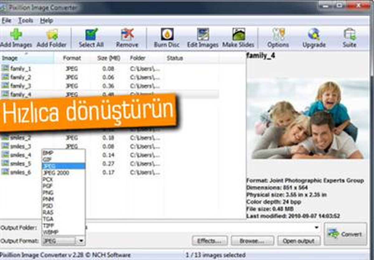 Pixillion Free Jpeg Converter
