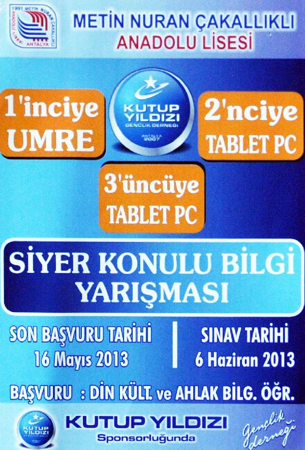 Anadolu Lisesi\'nde Umre Hediyeli Yarışmaya Tepki