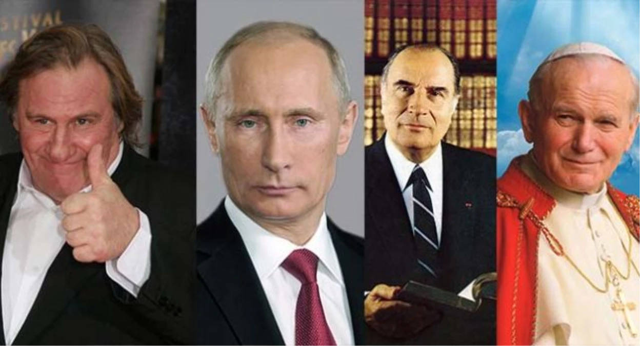 Depardieu, Putin\'i, Mitterand ve Papa 2.jean Paul\'e Benzetti