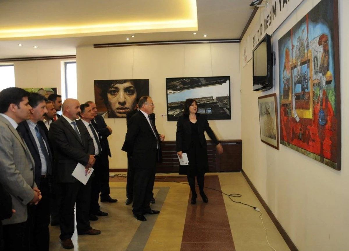 Dyo Resim Yarışması Ödüllü Eserleri Erzurum\'da...