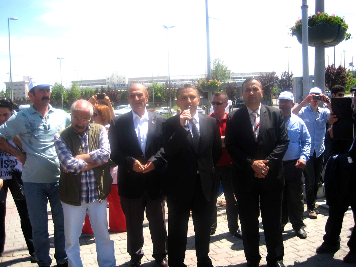 Gmis\'ten Hava-İş Üyelerine Destek Ziyareti