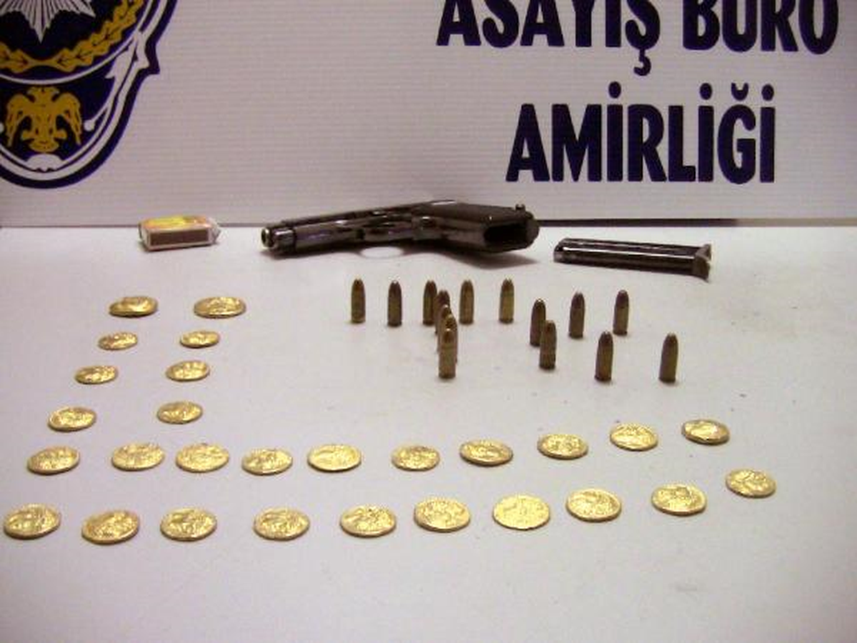 Sahte Altın Sikkeleri Satmak İsterken Yakalandı
