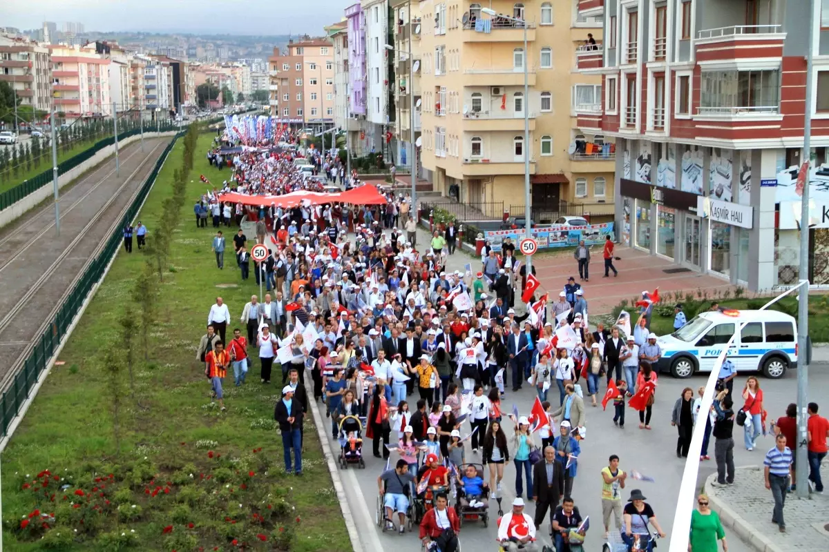 Samsun\'da "Vatanına ve Bayramına Sahip Çık" Yürüyüşü