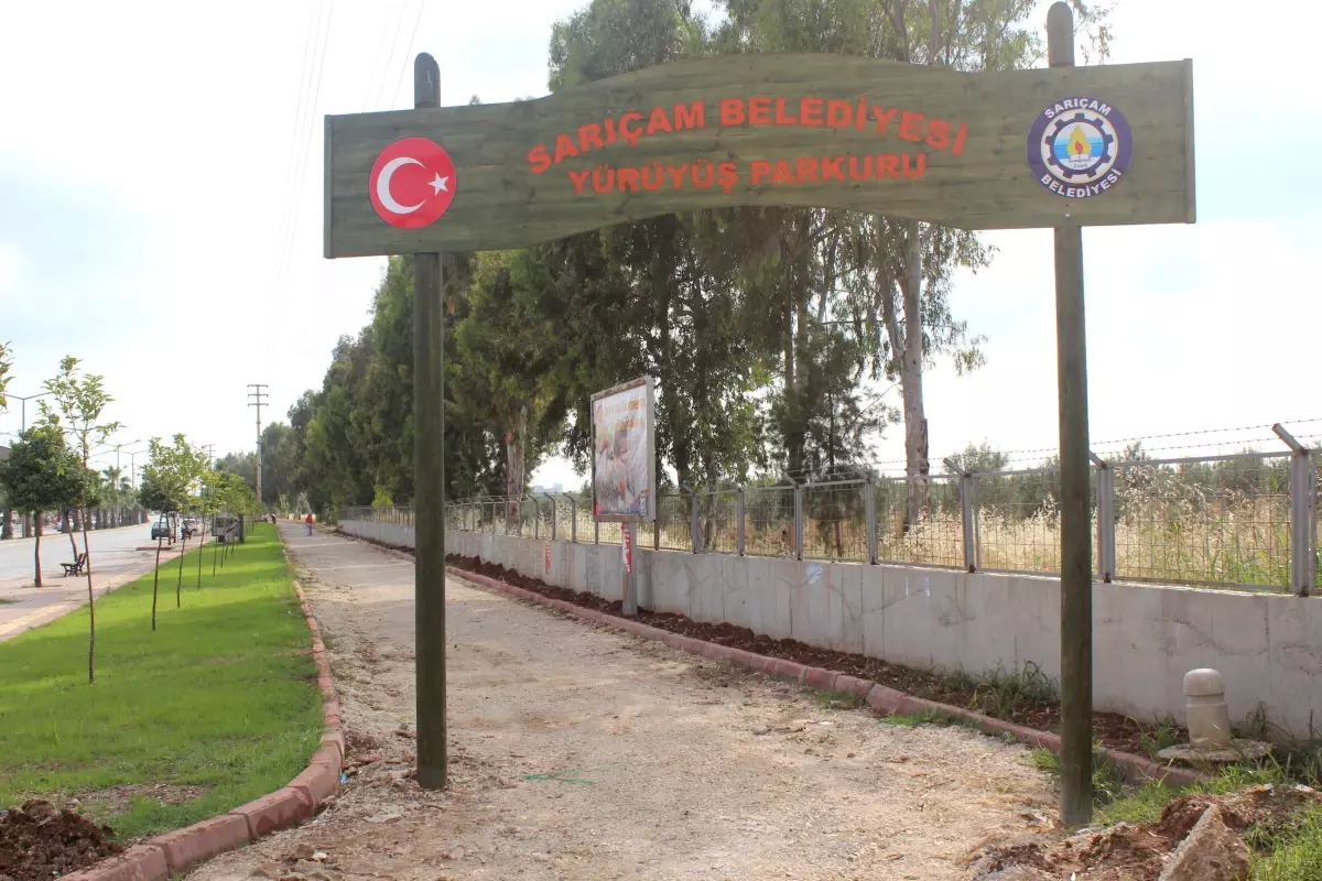 Sarıçam Belediyesi Yürüyüş Yolu ve Çevre Düzenlemesini Tamamladı