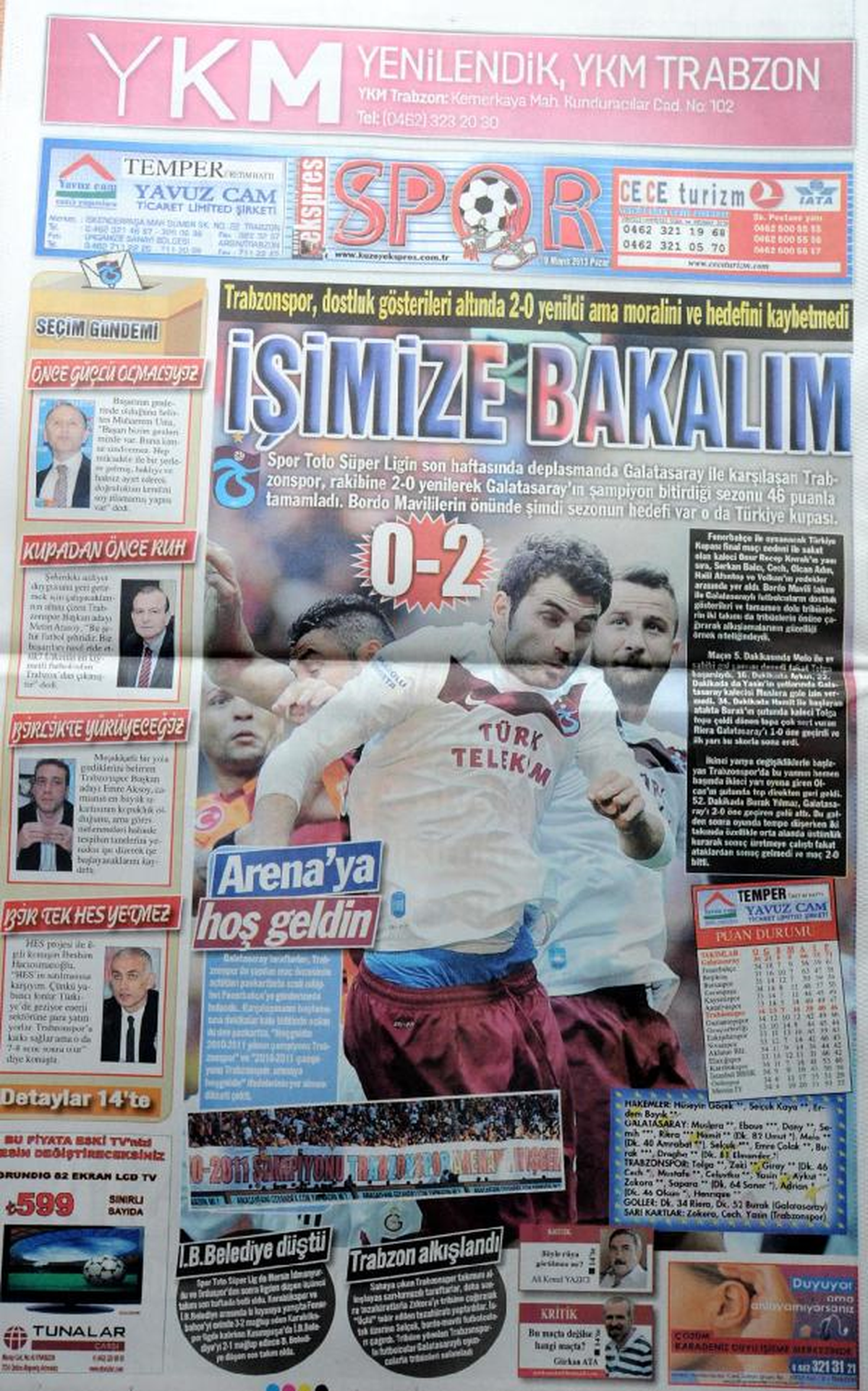 Trabzonspor\'da Saatler Çarşamba\'ya Ayarlı