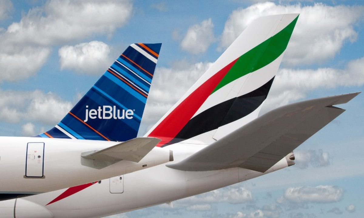 Emirates JetBlue İşbirliği