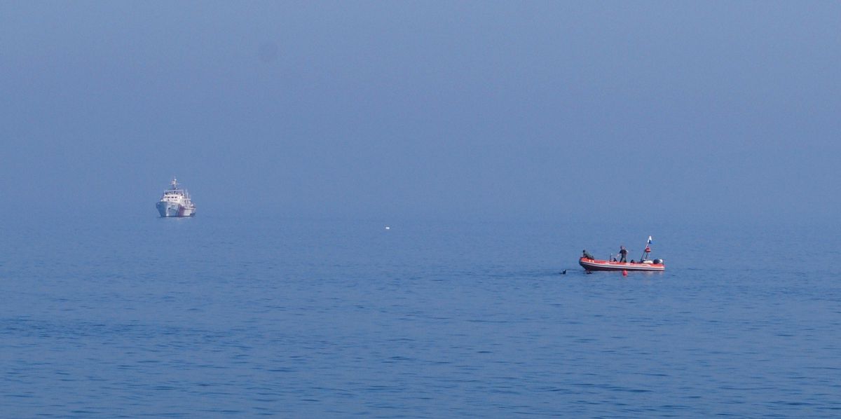 Mudanya'da Sandaldan Düşen Adamı Arama Çalışmaları Sürüyor
