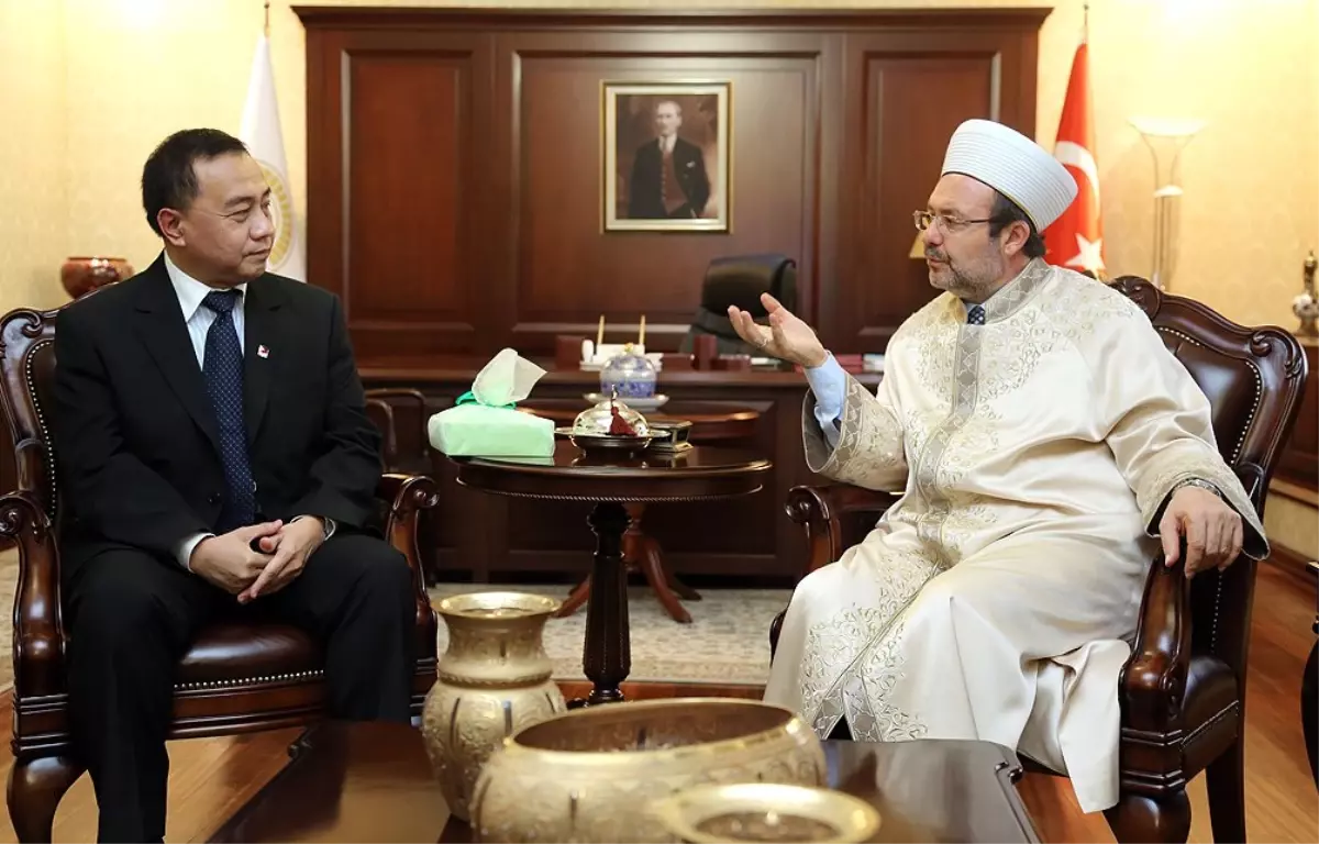 Müslüman Filipinliler Ulusal Konseyi Başkanı Sadain\'den Diyanet\'e Ziyaret