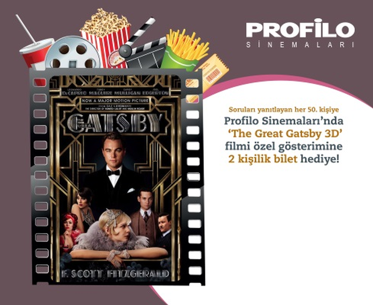 \'Great Gatsby\' Profilo Sinemaları Takipçilerine Ücretsiz