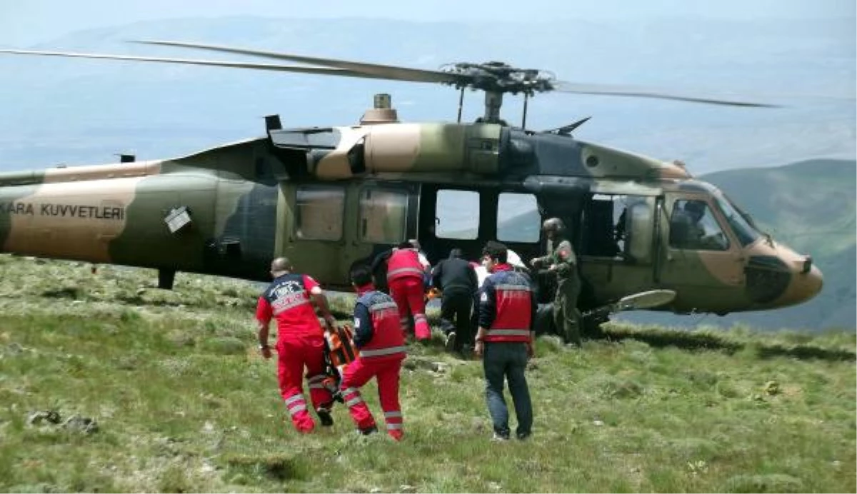 Yaralanan Çocuk Helikopterle Hastaneye Kaldırıldı