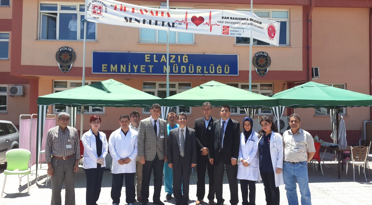 Elazığ Emniyet Müdürlüğü Personeli Kan Bağışında Bulundu