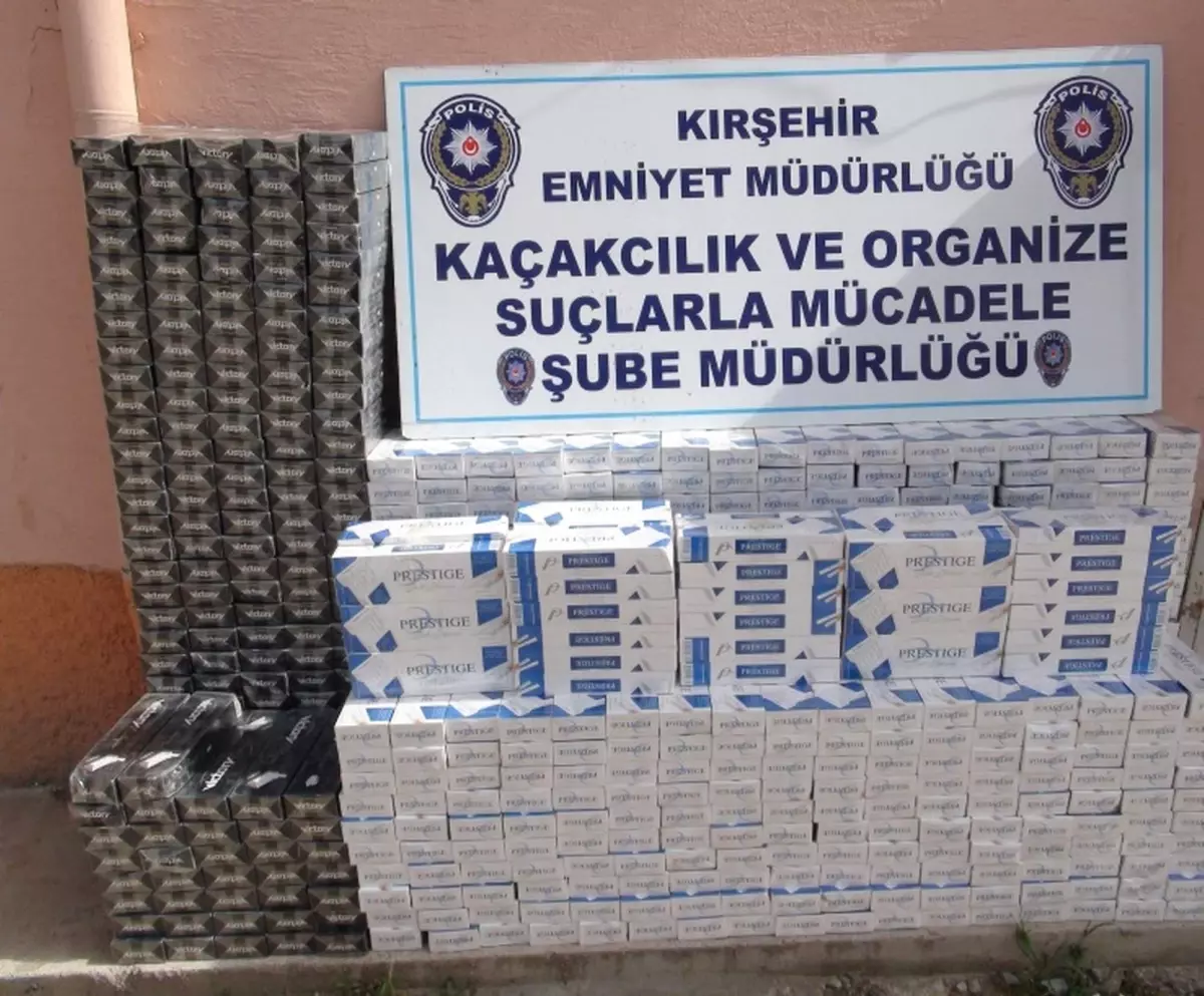 Kırşehir\'de 8 Bin 395 Paket Kaçak Sigara Ele Geçirildi