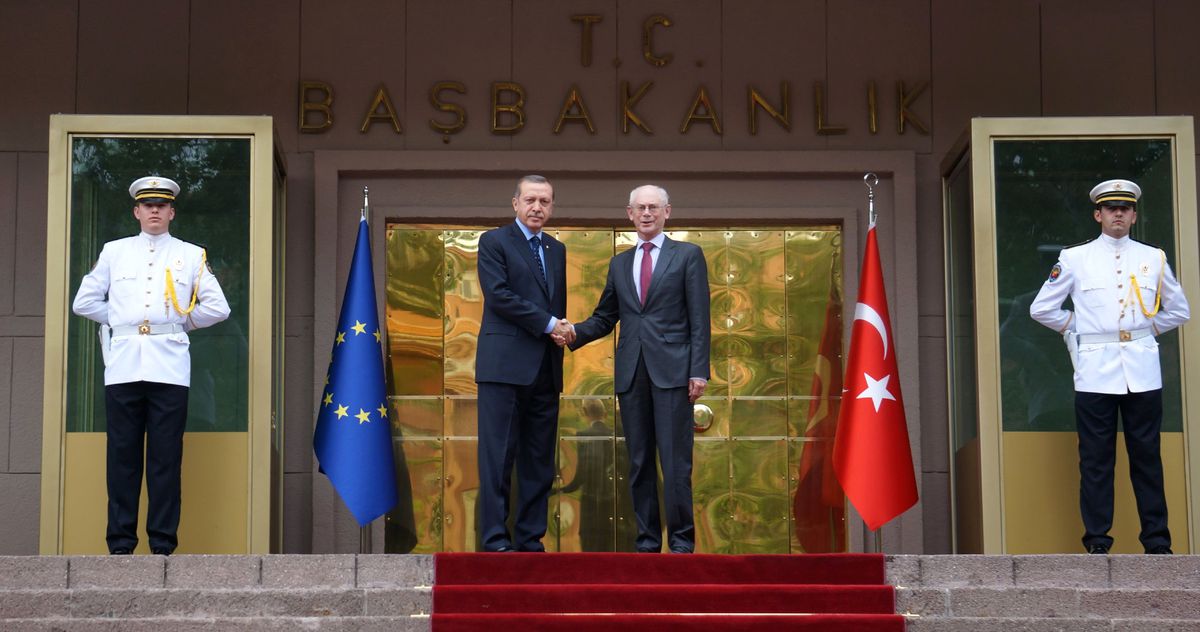 AB Konseyi Başkanı Herman Van Rompuy Türkiye\'de