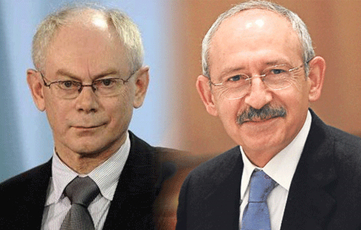 CHP Genel Başkanı Kılıçdaroğlu, AB Konseyi Başkanı Rompuy ile Görüştü