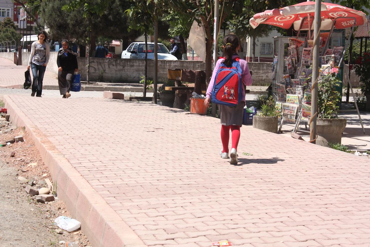 Fatsa\'da Kaldırım Çalışmaları