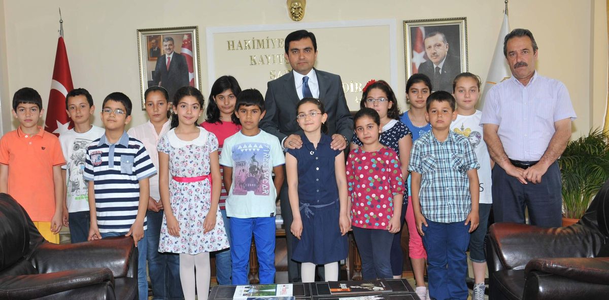 İlköğretim Öğrencileri Başkan Bahçeciyi Ziyaret Etti