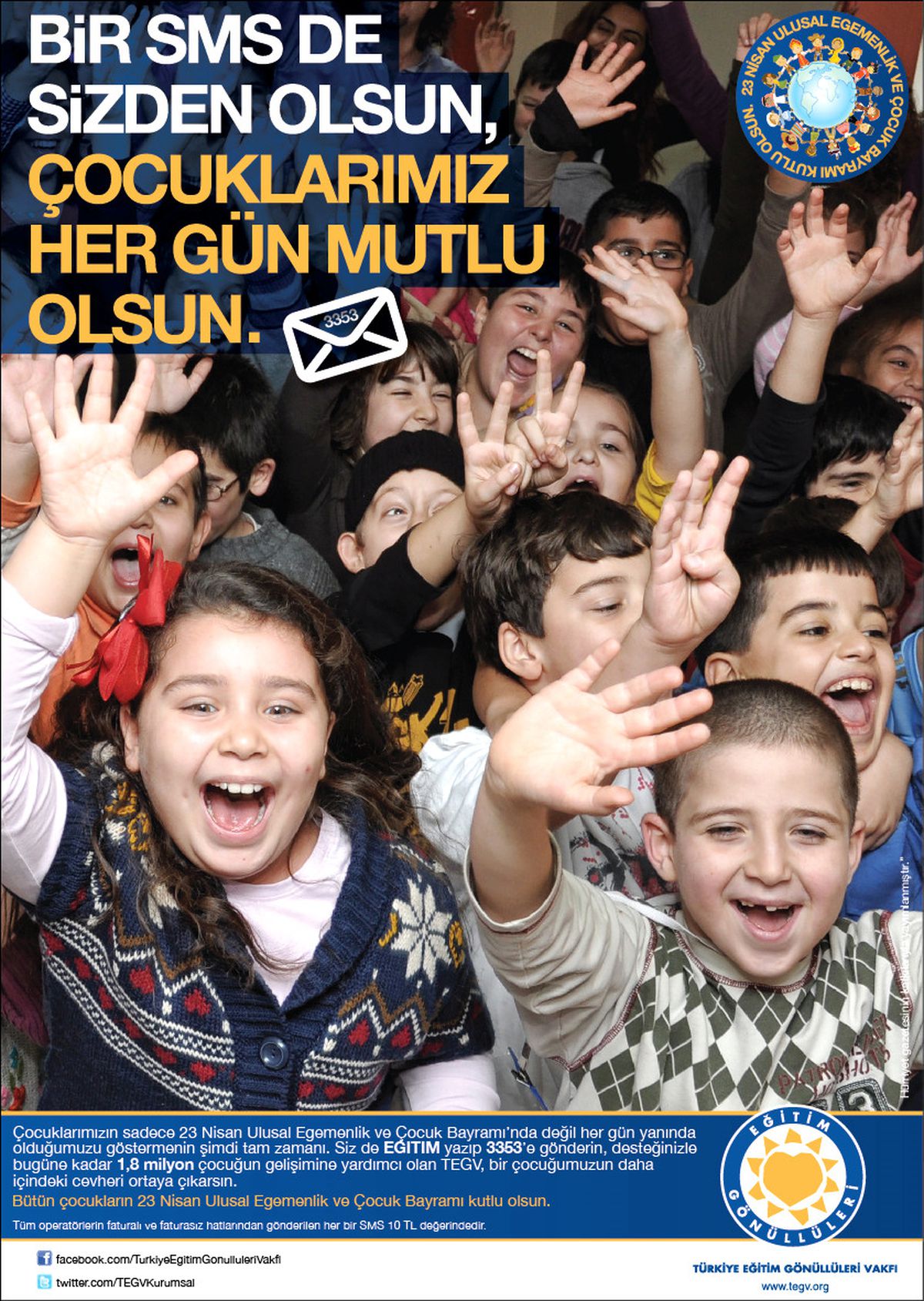 Tegv "1 Sms de Sizden" Kampanyası